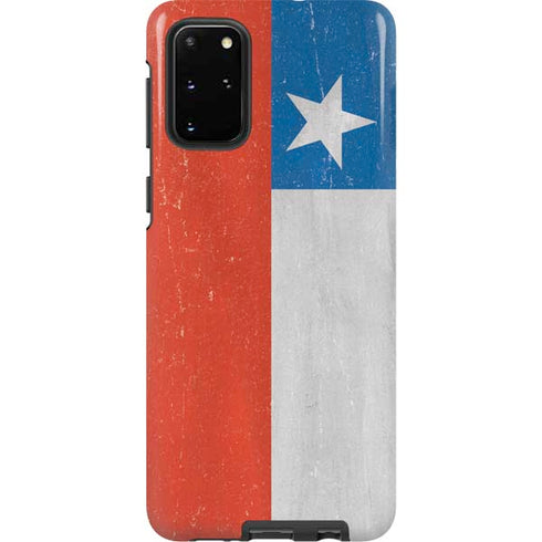 Chile Flag Distressed Galaxy S20 Plus Pro Case